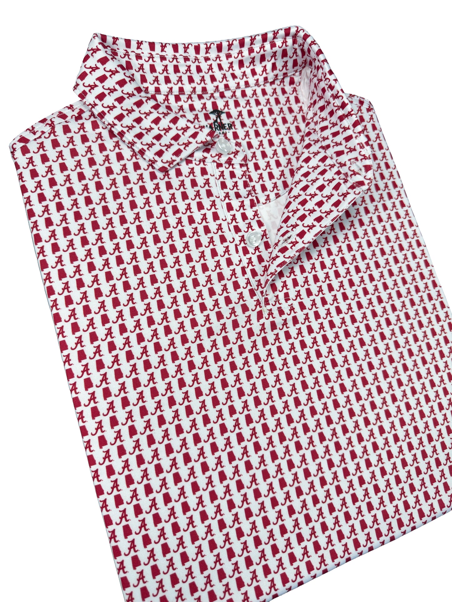 Alabama Rammer Jammer Polo — collar detail