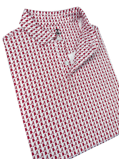 Alabama Rammer Jammer Polo — collar detail