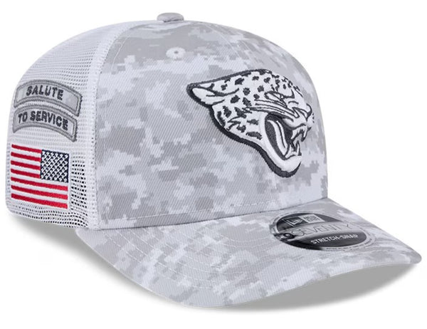 Jacksonville Jaguars New Era 2024 Salute To Service 9Seventy Digital Camo Stretch-Snap Hat