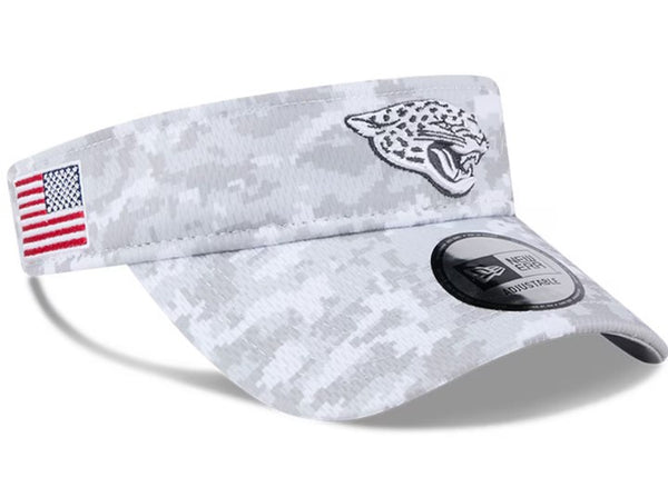 Jacksonville Jaguars New Era 2024 Salute To Service Digital Camo Visor