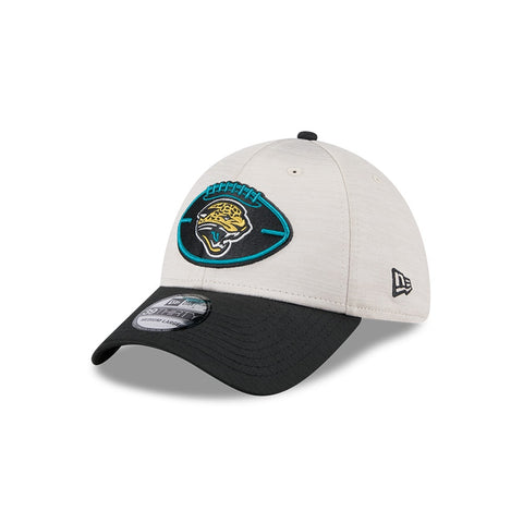 Jacksonville Jaguars New Era 2024 Sideline Historic Teal/Stone 39Thirty Flex Hat