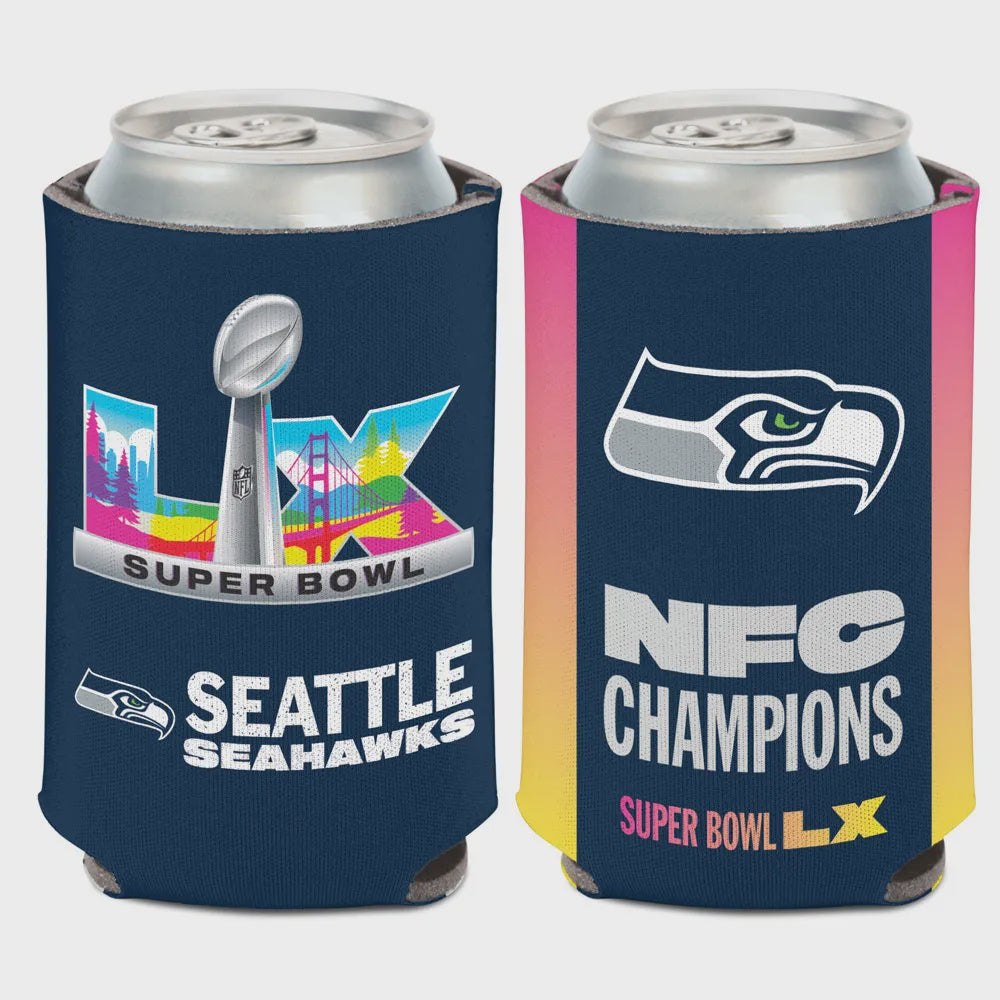 Seattle Seahawks NFC Champions 12 oz Can Cooler - Official Team Gear