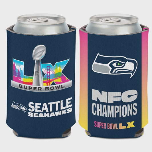 Seattle Seahawks NFC Champions 12 oz Can Cooler - Official Team Gear