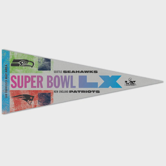 Super Bowl LX (60) Dueling Premium Pennant