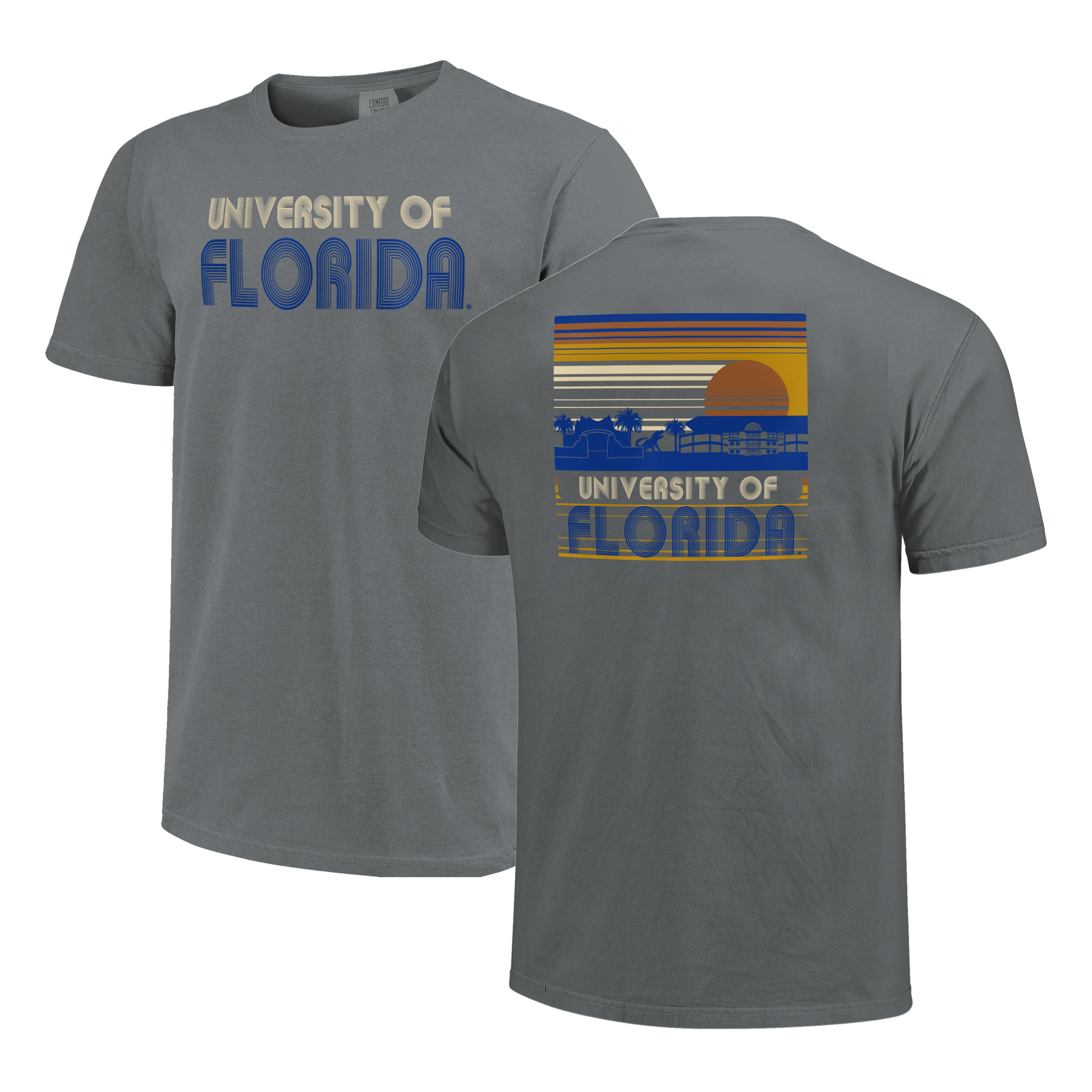 Florida Gators Image One Men's Vintage Stripes Campus  T-Shirt