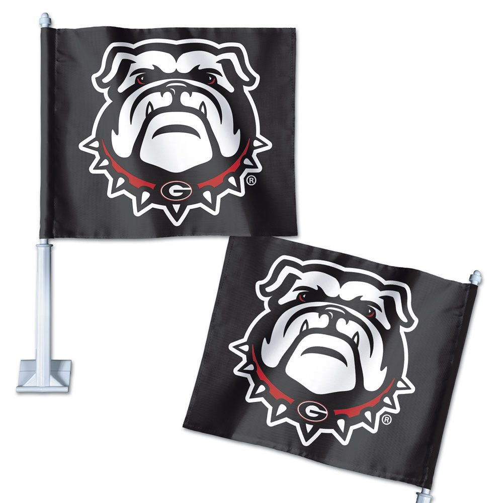 NCAA Georgia Bulldogs WinCraft Mascot Car Flag