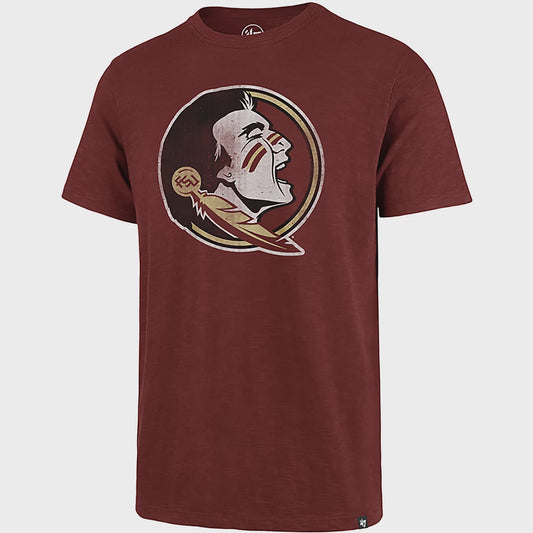 47Brand Men's Florida State Seminoles Primary Logo Grit Scrum Short Sleeve T-shirt