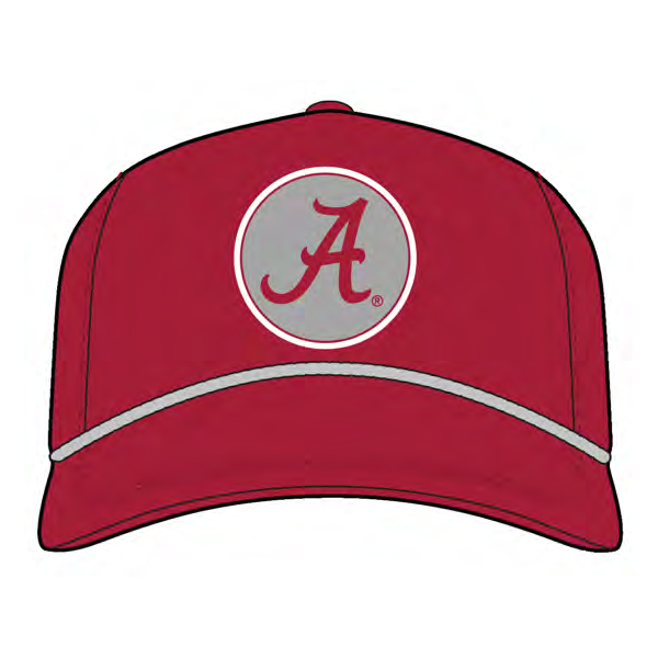 NCAA Alabama Crimson Tide Campus Collection Circle A Filter Adjustable Cap Crimson