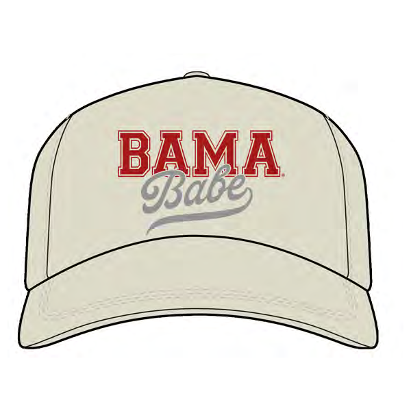 NCAA Alabama Crimson Tide Campus Collection Block Bama Babe Adjustable Cap Stone