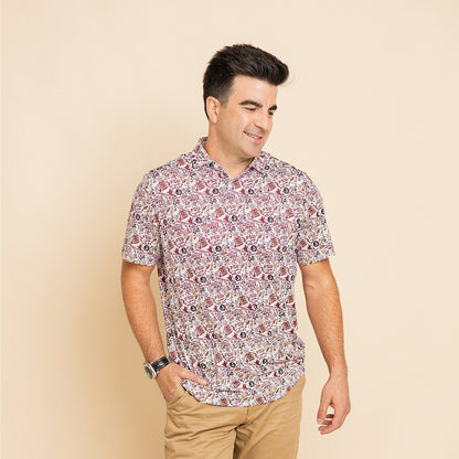 FSU Nole Gameday Print Polo — on-model