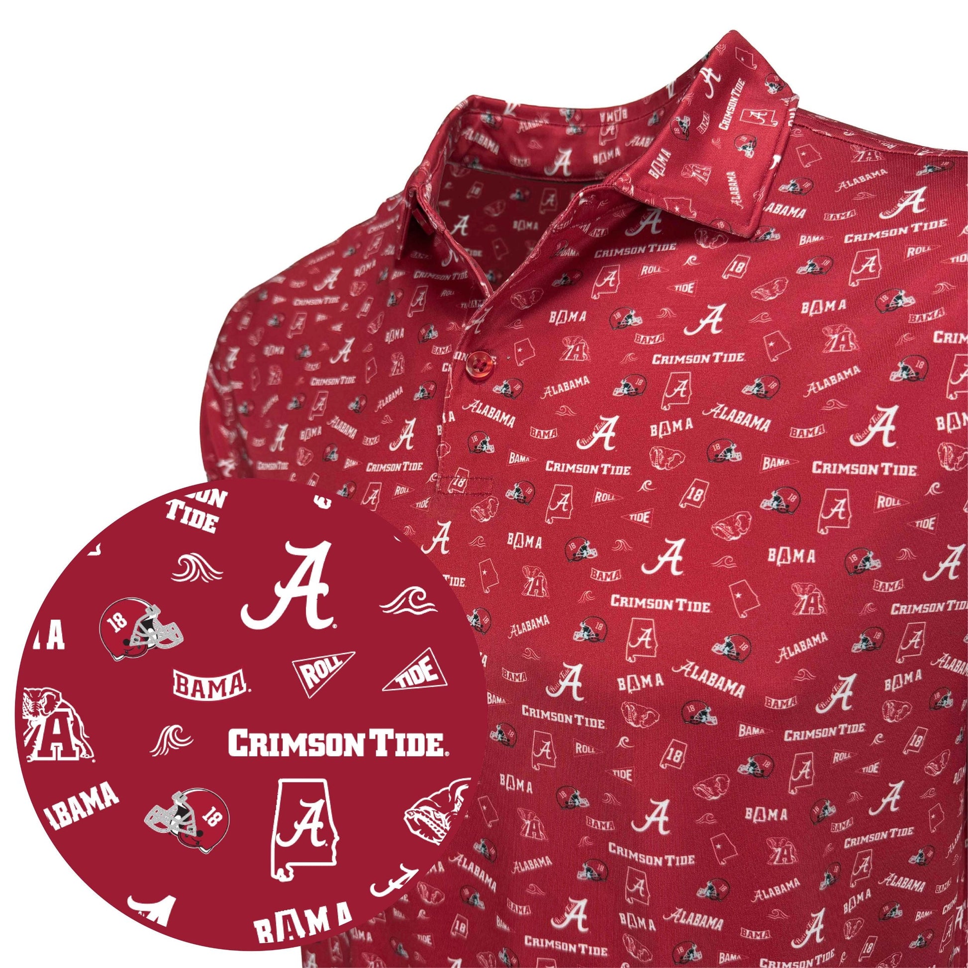 Alabama Safari Polo — print detail