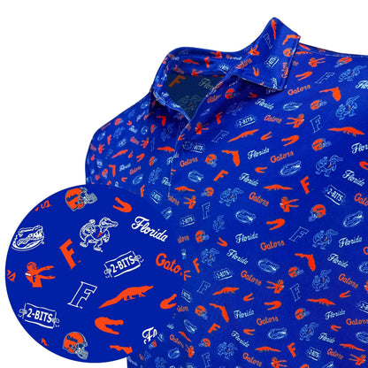 UF Swamp Safari Print Polo — print detail