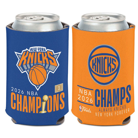 NBA New York Knicks WinCraft Can Cooler Koozie Team Logo Blue and Orange