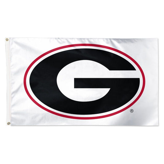 NCAA Georgia Bulldogs WinCraft White Background 3x5 Deluxe Flag