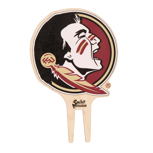 Florida State University Seminole Head Color Plant Stake