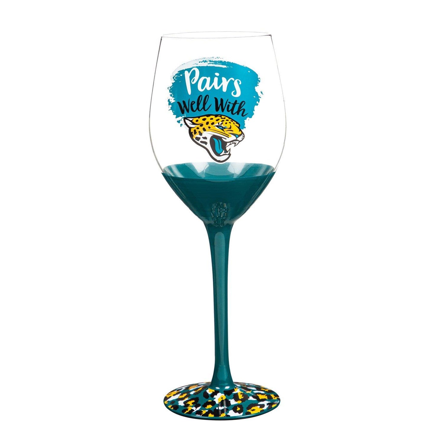 NFL Jacksonville Jaguars Evergreen 17oz Boxed Stemware
