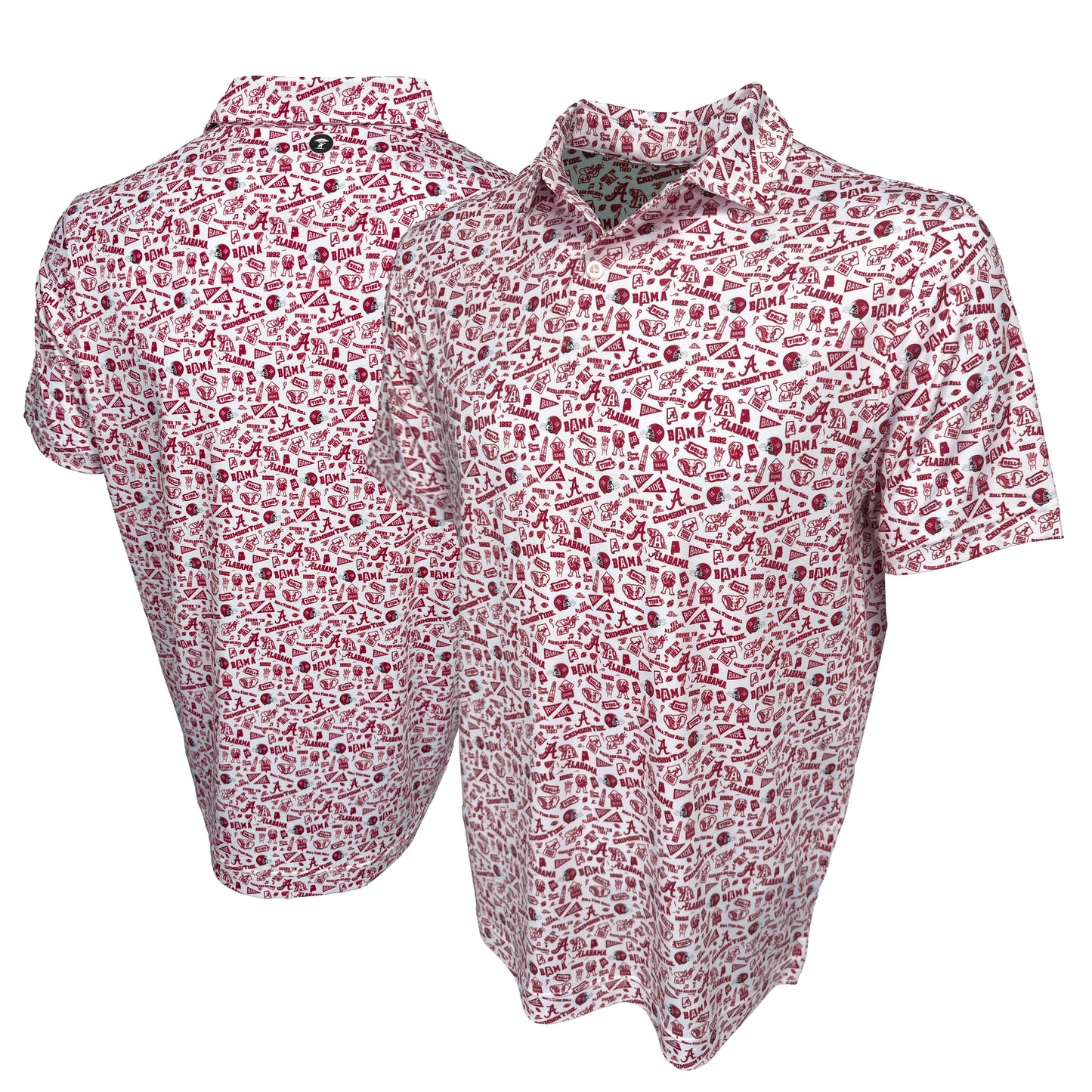 Alabama Bama Gameday Polo — full print