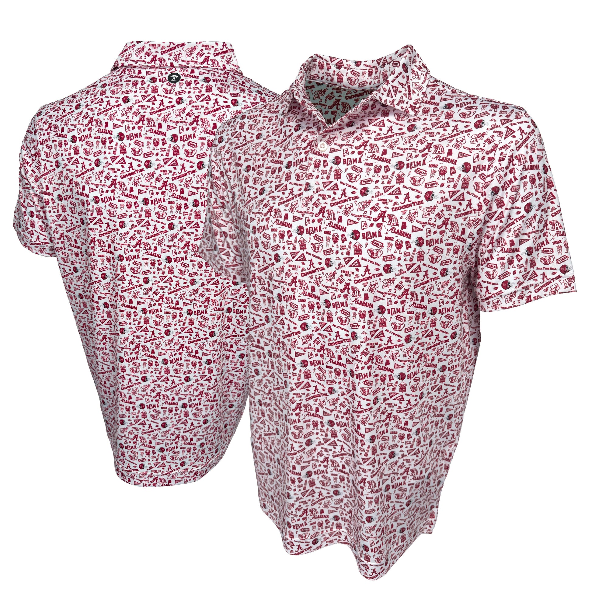 Alabama Bama Gameday Polo — full print