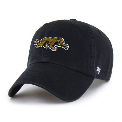 Jacksonville Jaguars Prowler '47 Clean Up adjustable hat in black, front
