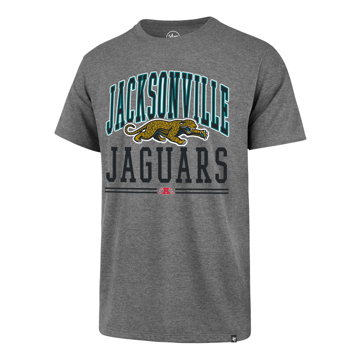 Jacksonville Jaguars Prowler '47 Slate Grey Hard Line Franklin tee, front