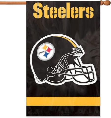 Pittsburgh Steelers Flag  Black 44" x 28" Party Animal