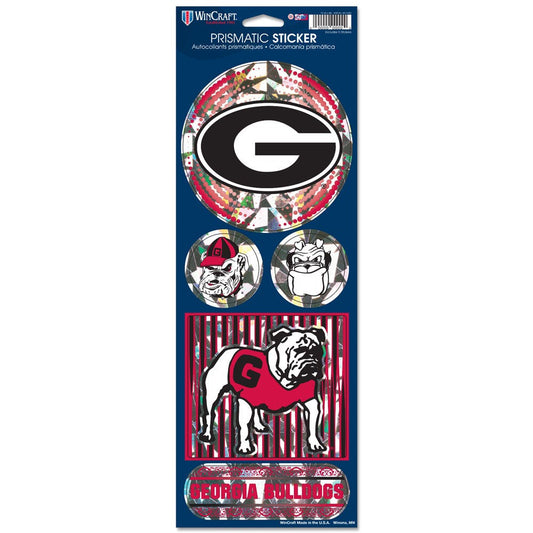NCAA Georgia Bulldogs WinCraft 4x11.5 Prismatic Decal