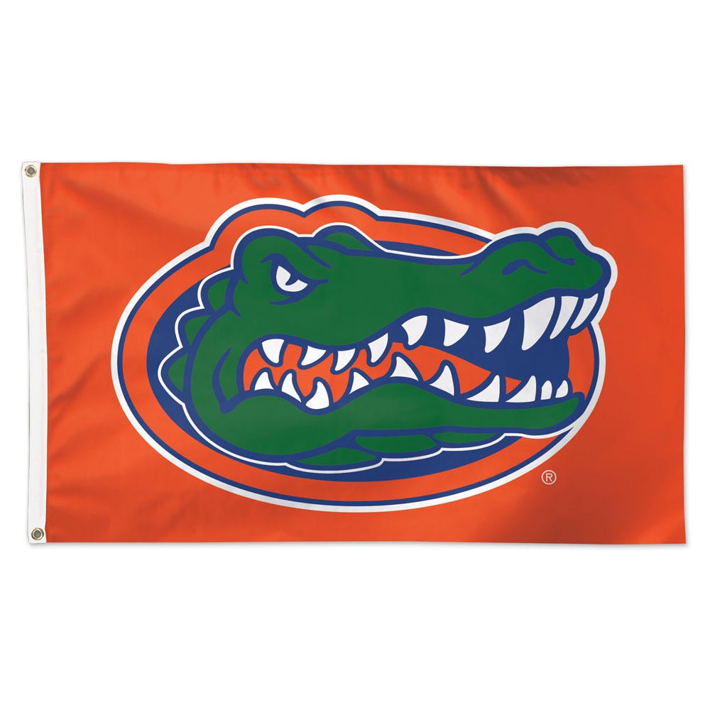 NCAA Florida Gators WinCraft ORANGE BACKGROUND Flag - Deluxe 3' X 5'