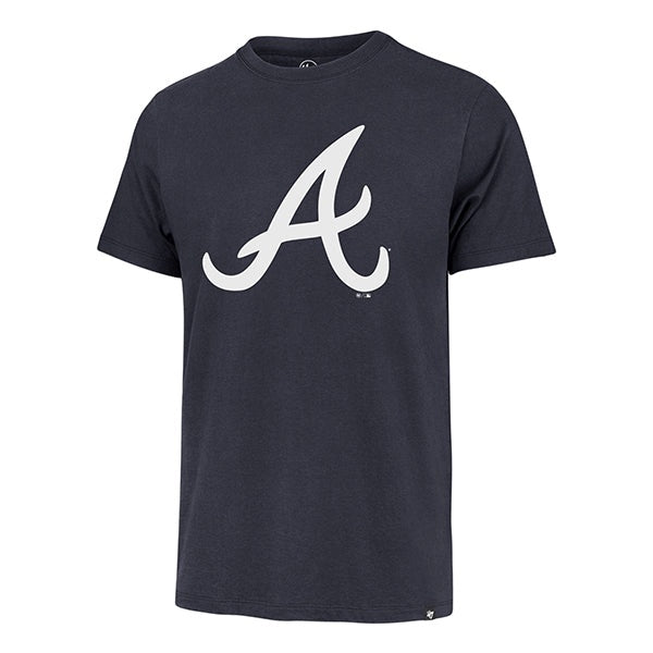 Atlanta Braves 47 Brand Atlas Blue Imprint Franklin Tee Men Atlas Blue - S