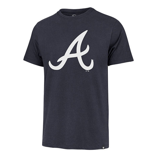 Atlanta Braves 47 Brand Atlas Blue Imprint Franklin Tee Men Atlas Blue - S