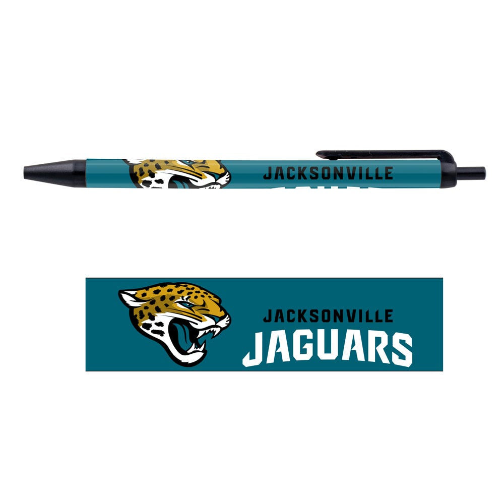 NFL Jacksonville Jaguars WinCraft Pen 5 Pack Team Logo Teal and Black
