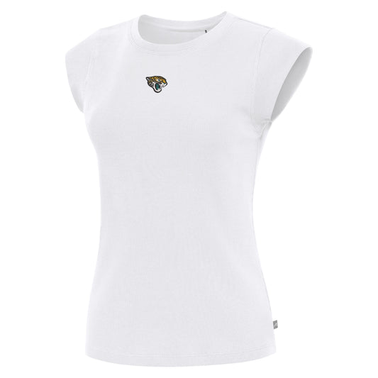 NFL Jacksonville Jaguars Antigua Ladies Show Off White Top