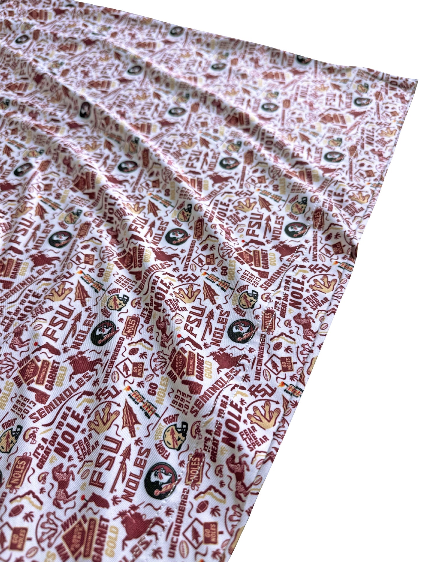 FSU Nole Gameday Print Polo — Safari Swag fabric