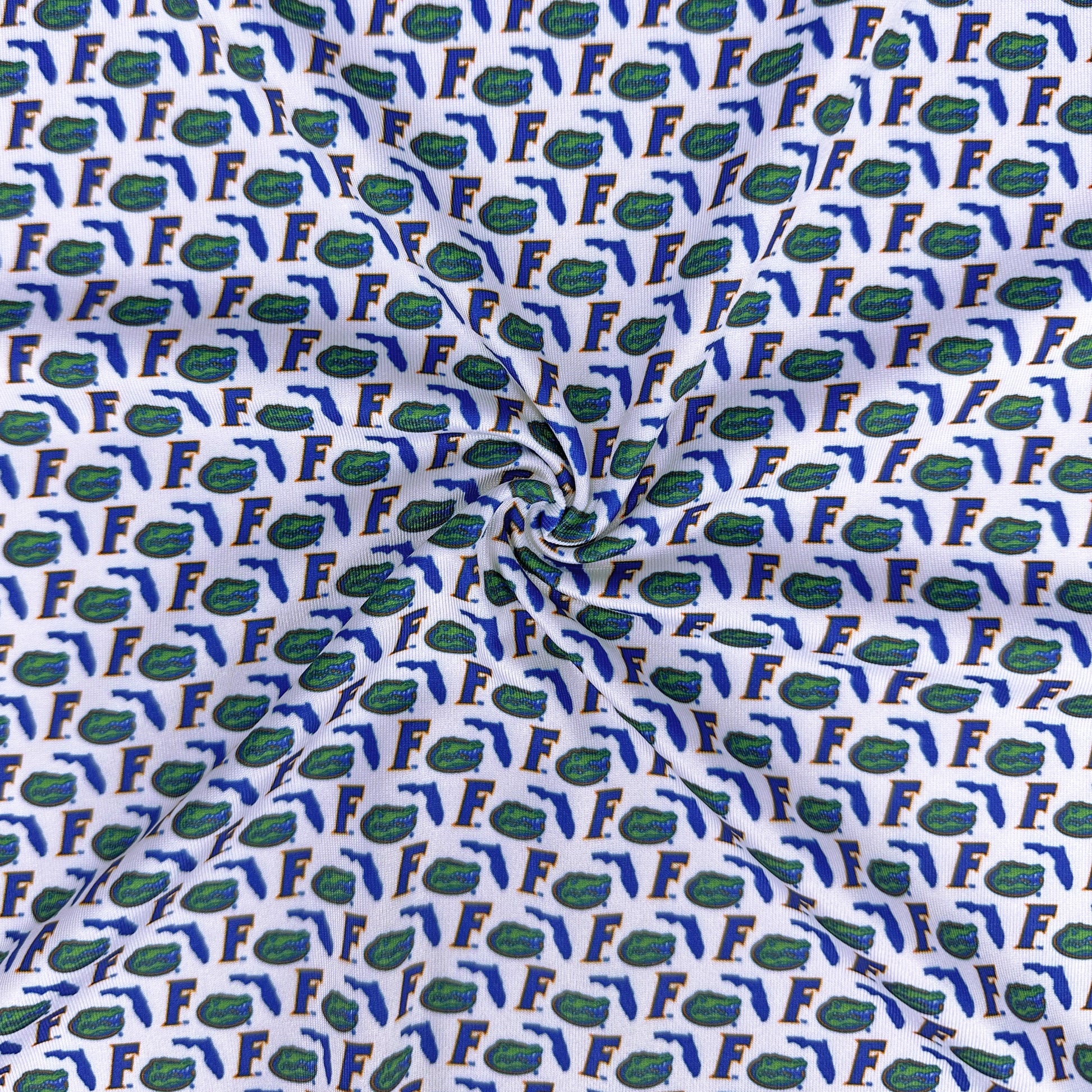 UF Old Florida Print Polo — four-way stretch