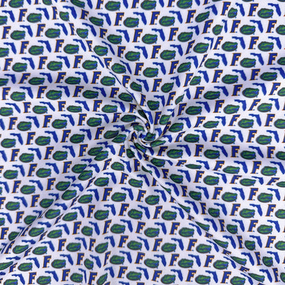 UF Old Florida Print Polo — four-way stretch