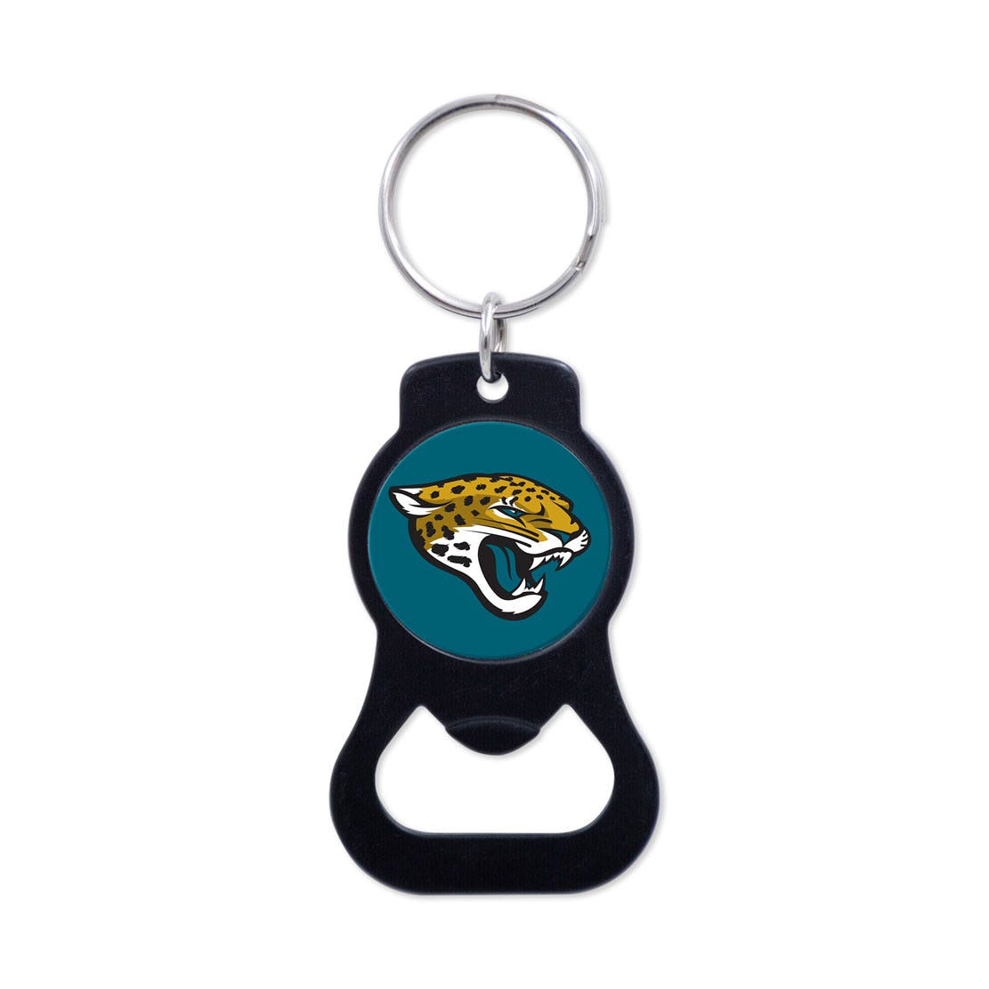 NFL Jacksonville Jaguars WinCraft Black Bottle Opener Key Ring