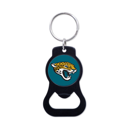NFL Jacksonville Jaguars WinCraft Black Bottle Opener Key Ring