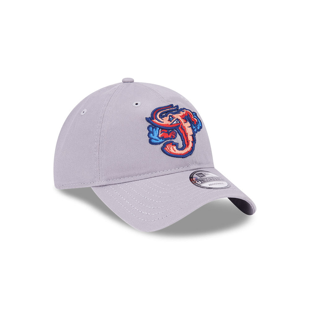 MiLB Jumbo Shrimp New Era 9Twenty Adjustable  Grey Hat