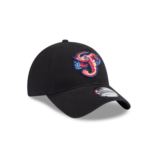 MiLB Jumbo Shrimp New Era 9Twenty Adjustable Black Hat