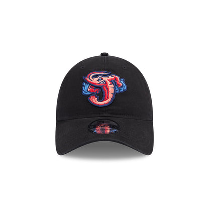 MiLB Jumbo Shrimp New Era 9Twenty Adjustable Black Hat