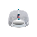 NFL Jacksonville Jaguars New Era 2024 NFL Training Camp 9SEVENTY Trucker Hat - White/Teal