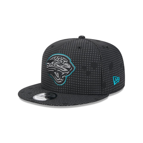 Jacksonville Jaguars New Era Black Midnight Ink Pop Outline 9FIFTY Snapback Hat Vintage Logo