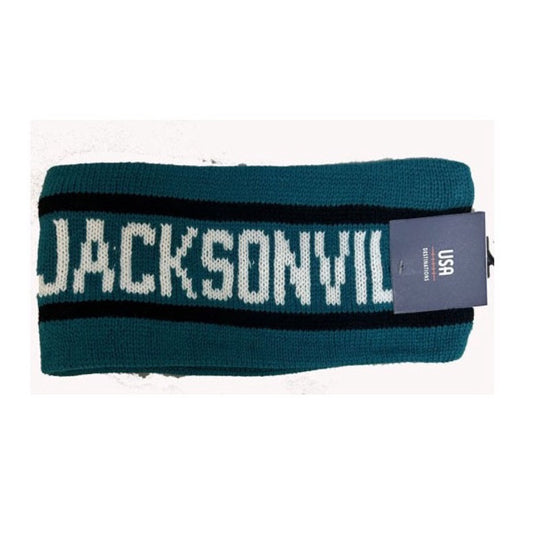 Jacksonville Jaguars USA Destinations knit headband, teal