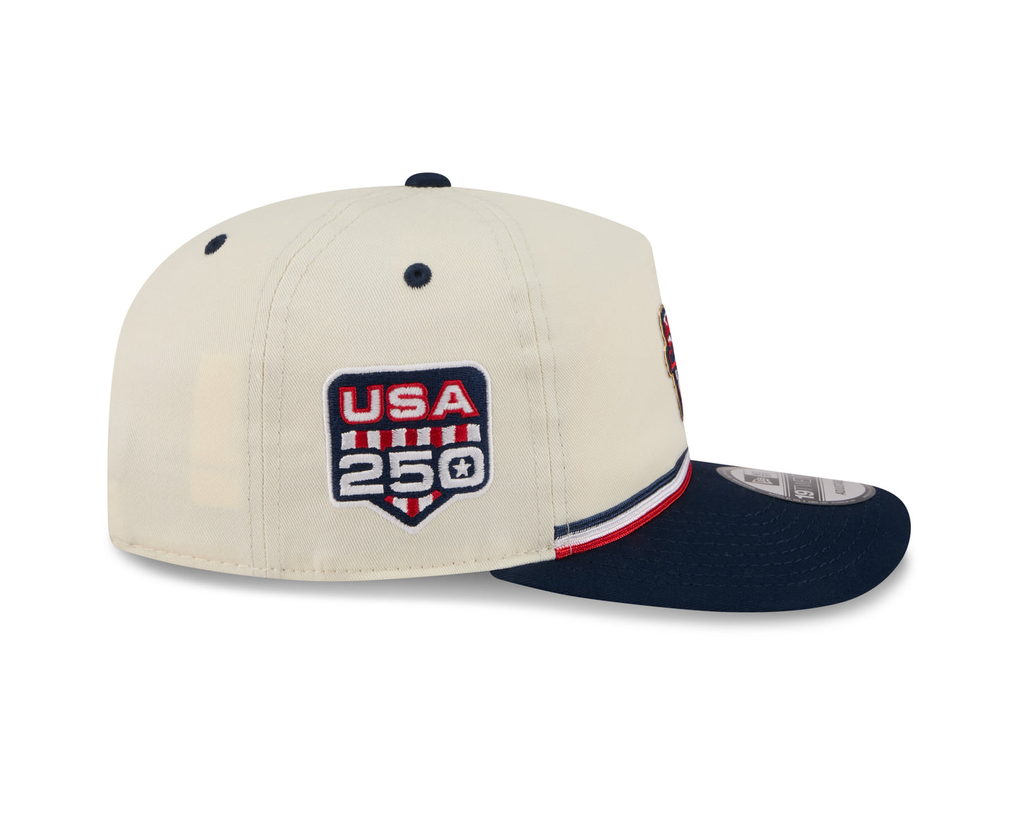 Jacksonville Jumbo Shrimp New Era 19Twenty Patriotic USA 250 Adjustable Pre- Curved Hat