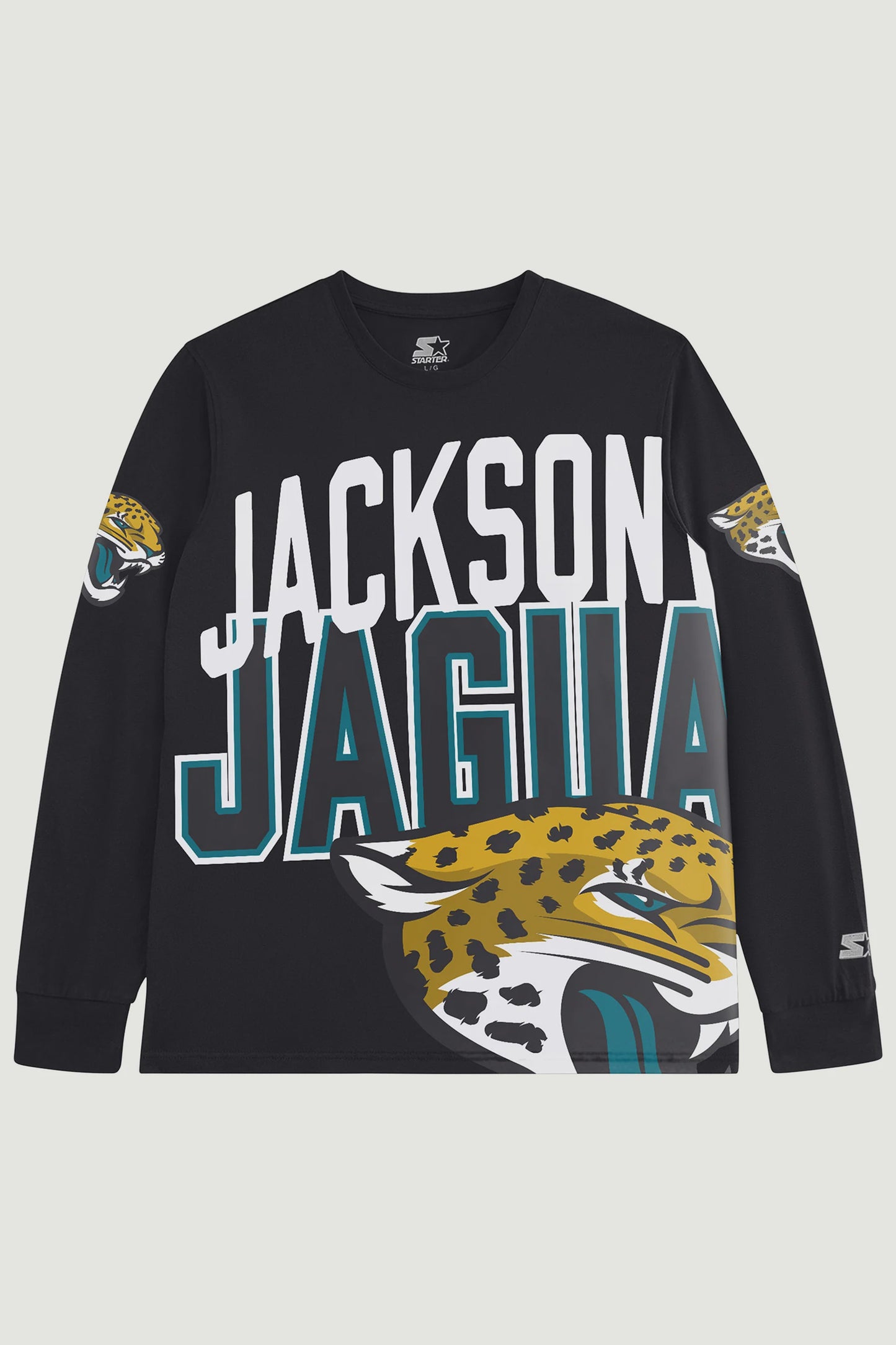 JACKSONVILLE JAGUARS CLUTCH HIT LONG SLEEVE GRAPHIC TEE - officially licensed fan gear