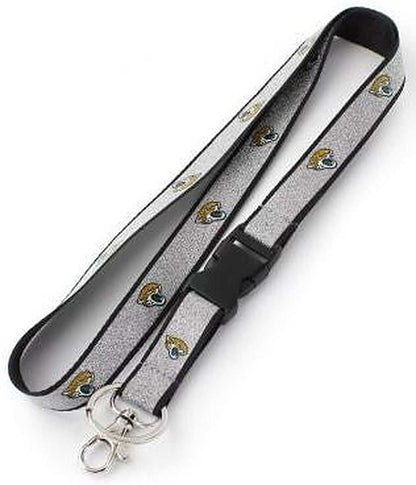 Jacksonville Jaguars Glitter Black Lanyard
