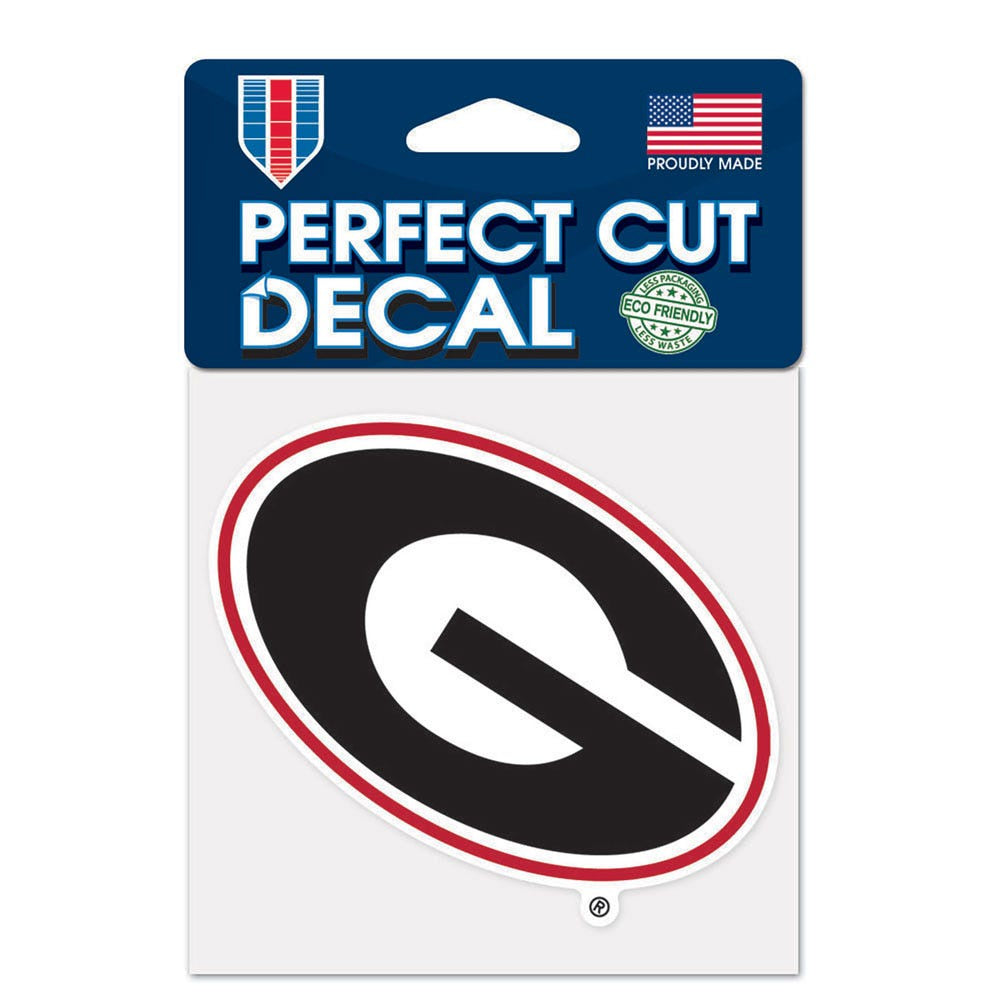 NCAA Georgia Bulldogs WinCraft 4x4 Perfect Cut Color Decal