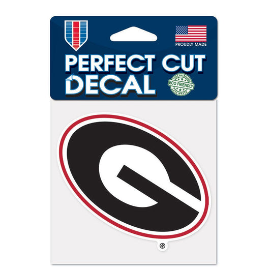 NCAA Georgia Bulldogs WinCraft 4x4 Perfect Cut Color Decal