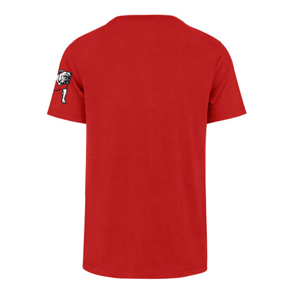 NCAA Georgia Bulldogs '47 Brand Call Out Franklin Red Tee - back