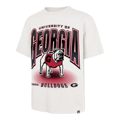 NCAA Georgia Bulldogs '47 Brand Team Flex Foundation Sandstone Tee - front