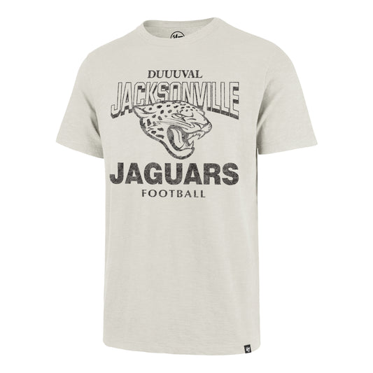 NFL Jacksonville Jaguars '47 Brand Head On Scrum Sandstone Tee - front